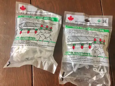 2 Bags Plastic Gutter Hooks Christmas Lights Decorations Home Ou, View more
