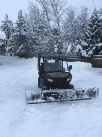 ATV snow plow
