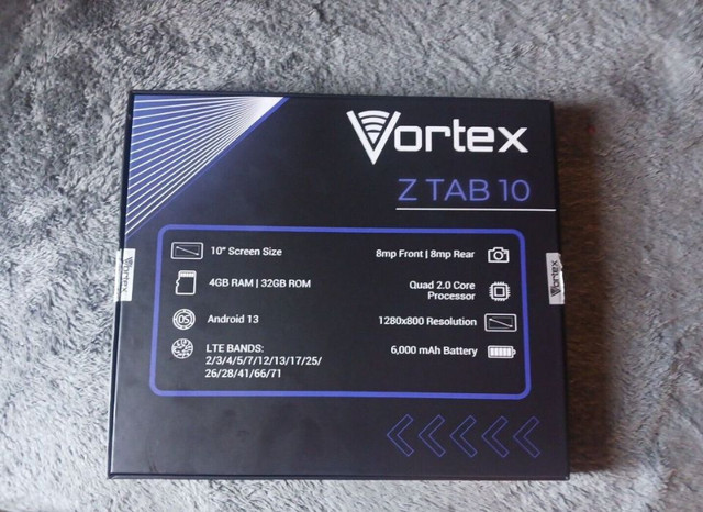 Tablet Vortex Z TAB10, 10 Inch Display 4GB RAM & 32GB Storage in iPads & Tablets in Mississauga / Peel Region - Image 3