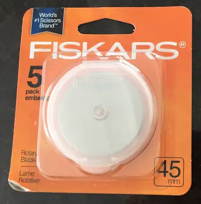 Genuine Fiskars 45mm 5 Pack Brand New Sealed, View more