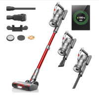 Laresar Cordless Vacuum Cleaners, 450W 38kPa Powerful Vacuum