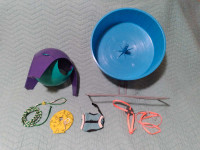Small Pet Toys & Accessories (12" Wheel, Hide, Harness, etc)