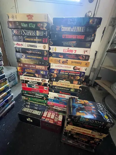 Lot de 200+ cassette vhs