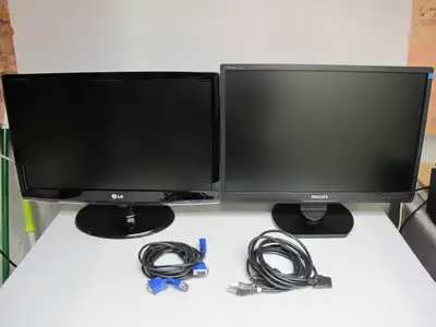 Refurbished Grade A "22 HD Wide screen monitors LG Philips Wrnty, View more