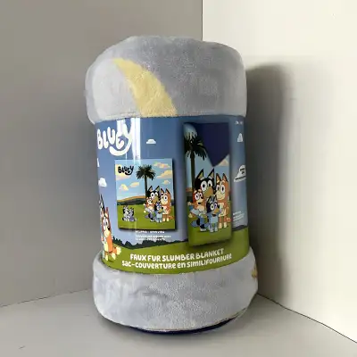 Brand New Bluey Faux Fur Slumber Blanket / Sleeping Bag, View more