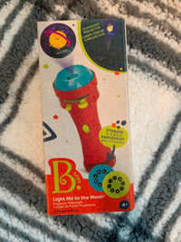 NEW B. Toys Light Me To The Moon, Projector Flashlight