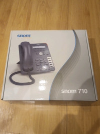 Snom 710 - VOIP SIP Phone - POE w/ 4 SIP Profiles - NEW