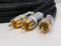 NEW__3RCA to 3RCA Tv Cable/ video audio cable/ gold plated cable