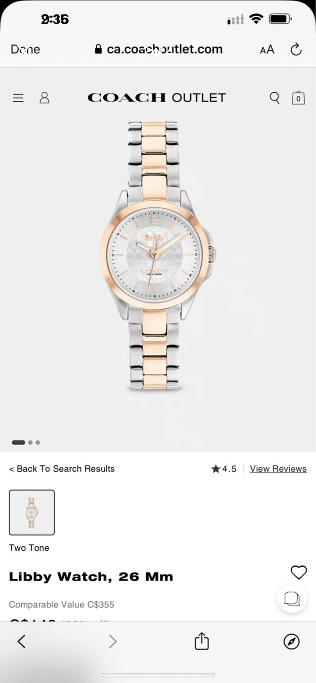 new Coach libby watch  in Jewellery & Watches in City of Halifax - Image 3
