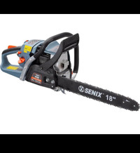 SENIX 4QL Gas Chainsaw with 18-Inch Oregon Bar and Chain for Tre