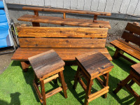 Custom made Cedar outdoor furniture