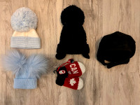 Baby winter hats - 0-6 months - new