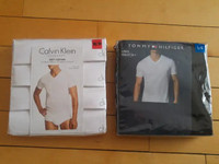 Calvin Klein(M)Tommy H (L) Men's 4-pack T-Shirts..BNIP..$25.00