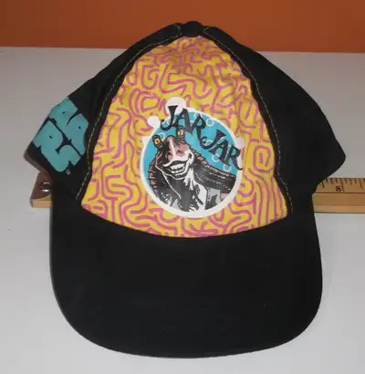 Star Wars Hat #11 - Jar Jar - Child Child's size Jar Jar baseball-style hat or cap. Back closure to...