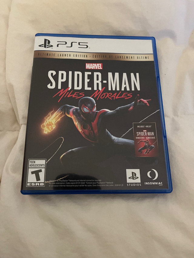 PS5 Spider-man Miles Morales in Sony Playstation 5 in Mississauga / Peel Region