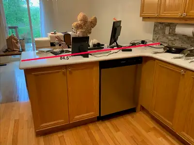 Large solid oak kitchen cabinet set, View more