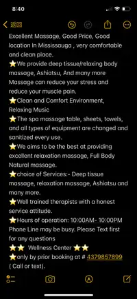 Professional Asian rmt massage team in Mississauga