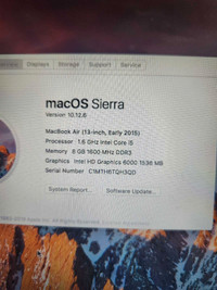 MacBook Air 13" 2015 120GB