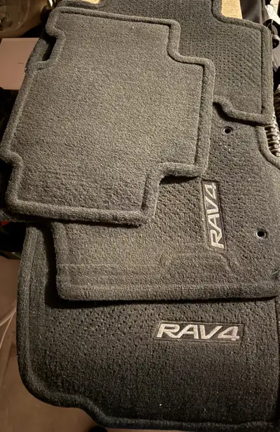 If the ad is up, the mats are still available. Don't miss out! These are used Toyota Rav 4 car cloth...
