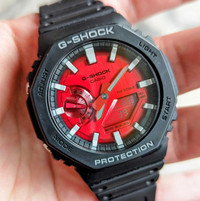 Casio G-Shock GA2100 rare red dial 