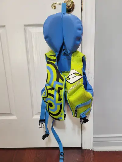 Hyperlite life jacket. Size: Child. 14kg - 27kg. Used but in good condition. $15.