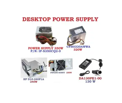 Power supply ATX  400W, 350W, Dell, HP power supply…, View more