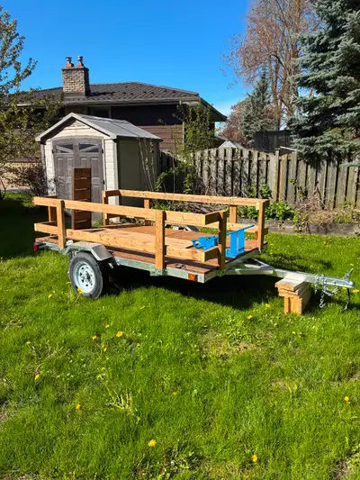 This is a freedom galvanized 5x8 foldable tilt utility trailer. I was about to use it for a cross co...
