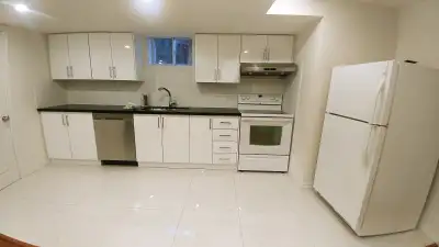 Beautiful 3 Bedroom 1.5 bathroom Basement apartment with a large sun room for rent * Available Apr 1...