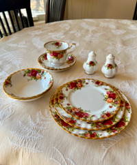 OLD COUNTRY ROSES CHINA PIECES-$5&UP