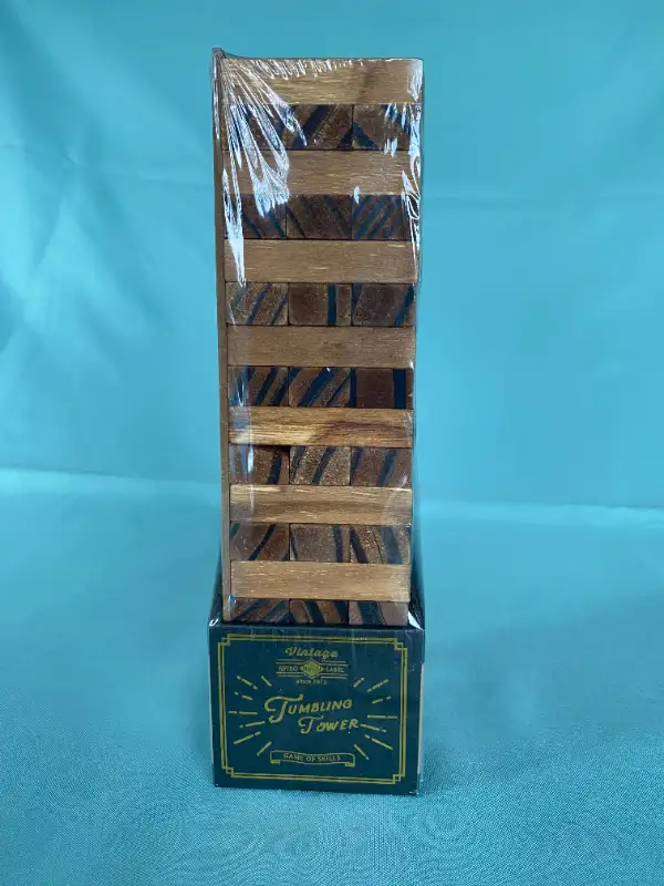 *NEW* Vintage Wooden Tumbling Tower Game of Skills in Toys & Games in Markham / York Region - Image 2