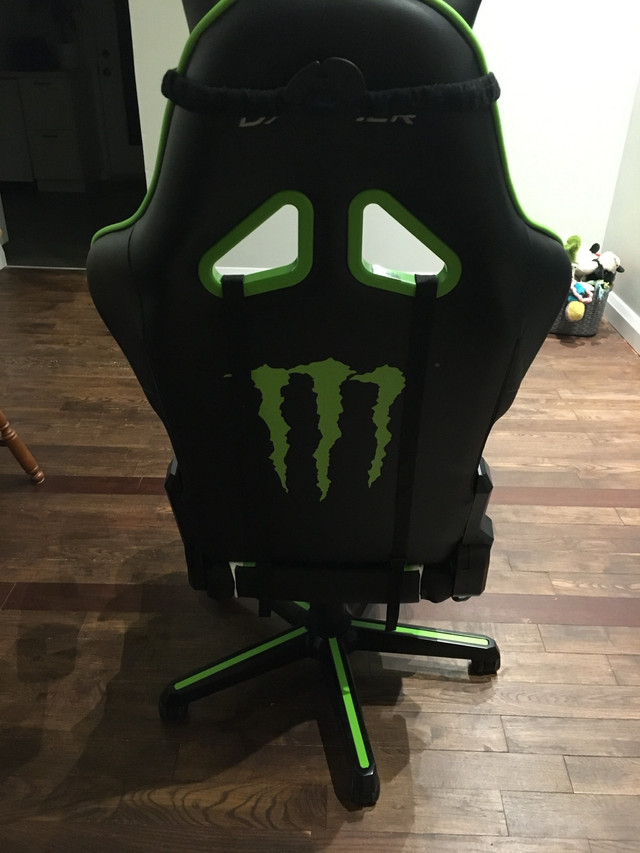 DXRACER Gaming chair (Limited Monster Energy edition) in Chairs & Recliners in Grand Bend - Image 2