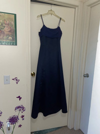Navy Blue Grad Dress - size 6