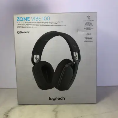 Logitech Zone Vibe 100 Lightweight Wireless Over Ear Headphones, View more