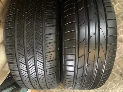 selling one pair of All season off rim tires. Combined by one Korean made Hankook Ventus S1 evo2 run...