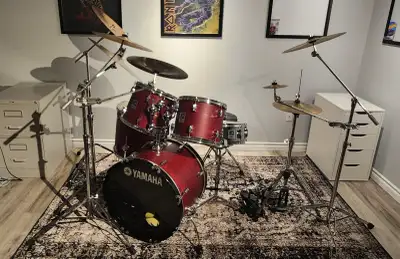 Drums, Cymbals, Stands, Double Pedal. Selling it all!, View more
