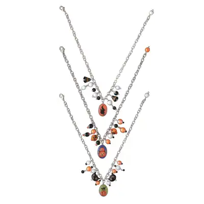 Vintage-Style Halloween Choker Necklace (set of 3) Jewelry NEW, View more