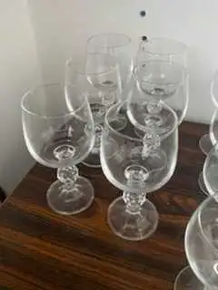 6 vintage wine glasses, View more