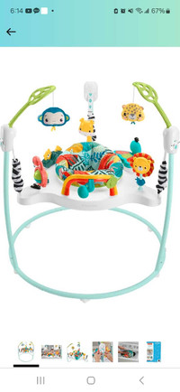 Fisher-Price Jumperoo Baby Activity Center with Lights and Sound