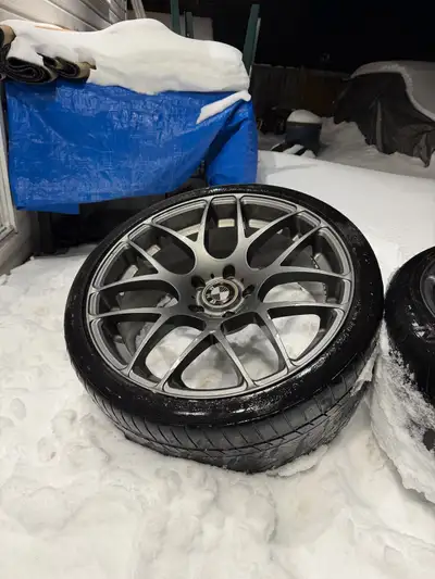 Selling my bmw 3 series 19 inch rims. They are a staggered set up. 2 - 19 x 9.5 (ET 33) rears, 2 - 1...