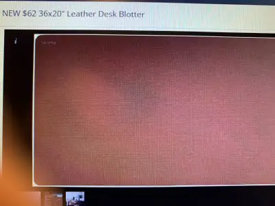 NEW Versatile 36 x 20 LEATHER DESK BLOTTER, View more