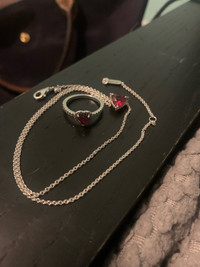 pandora ring and necklace set 