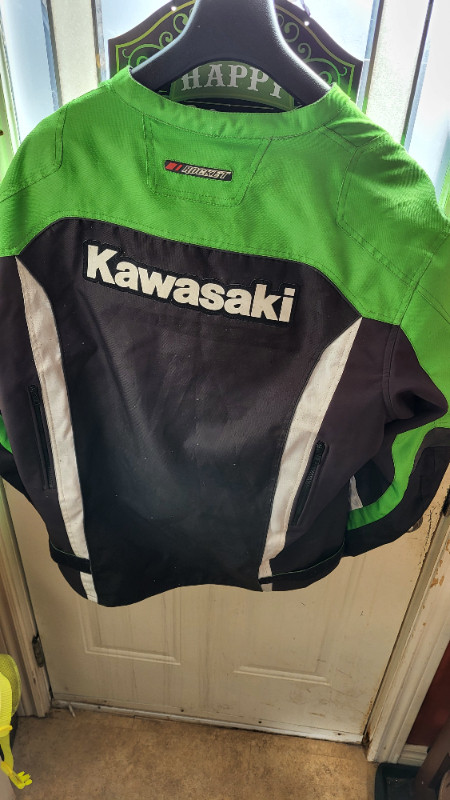 Mens armored motorcycle jacket. Joe Rocket. 2XL. Green. Kawisaki in Men's in Truro - Image 2