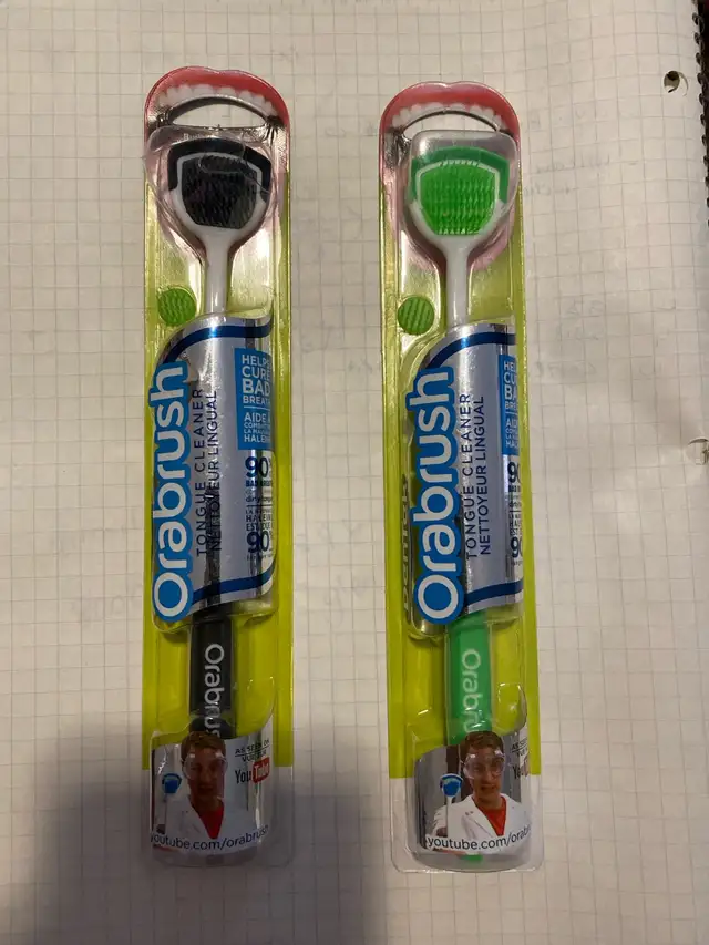 NEW ‘orabrush’- tongue cleaner 
