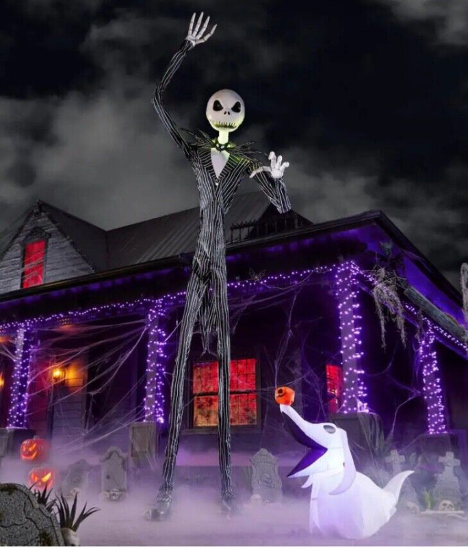 13Ft Giant Jack Skellington Halloween Skeleton Animatronic Yard Other
