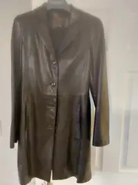 Ladies leather coat