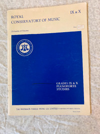 Old Royal conservatory piano books in vgc grades 9 and 10