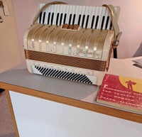 Ivory Gold Hohner Marchesa Piano Accordion