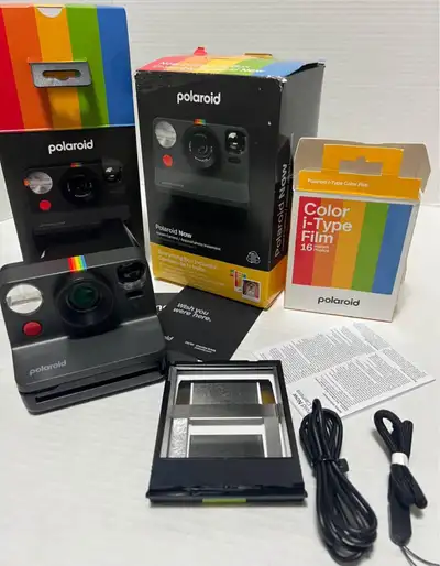 Polaroid Now 2nd Gen - Black, Film Sold Separately, View more