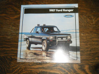 Ford 1987 Ranger Pickup Truck Brochure