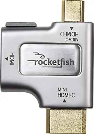 Rocketfish Mini / Micro HDMI Adapter. Connect Camera Camcorder to TV / Display. (RF-G1175). Opened B...